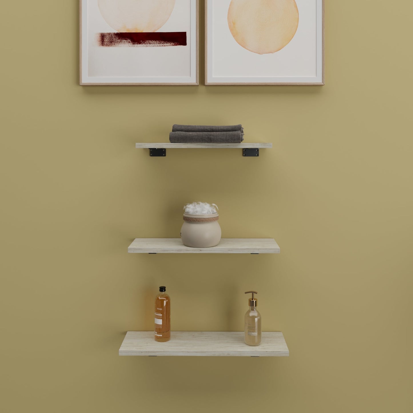 Estante Flotante con Soportes – Juego de 3