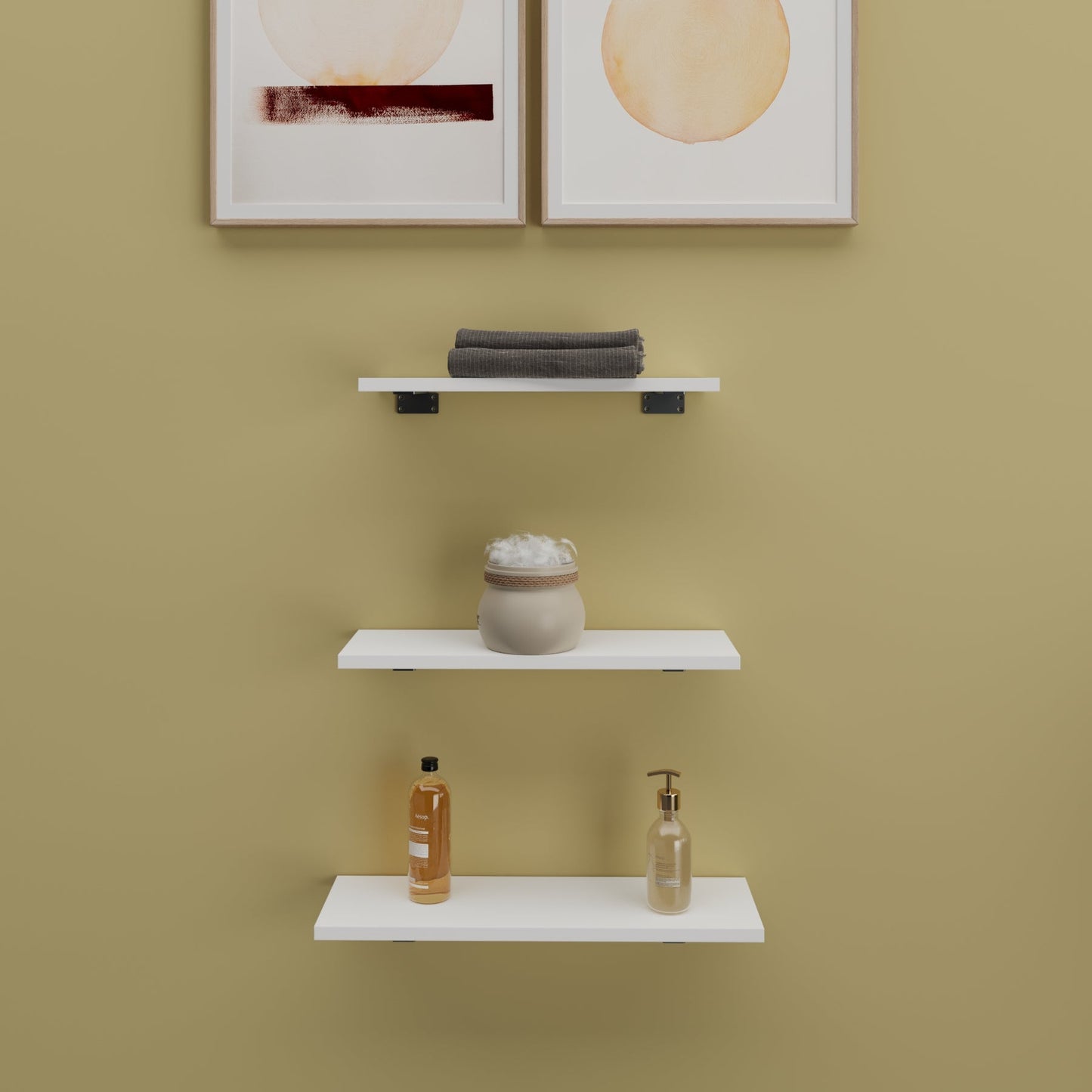 Estante Flotante con Soportes – Juego de 3
