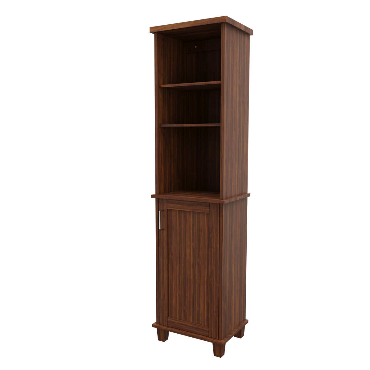 Gabinete Multiusos para Ropa de Cama MYSRTA0816010 Marrón Medio - vista lateral del producto