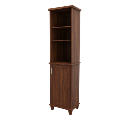 Gabinete Multiusos para Ropa de Cama MYSRTA0816010 Marrón Medio - vista lateral del producto