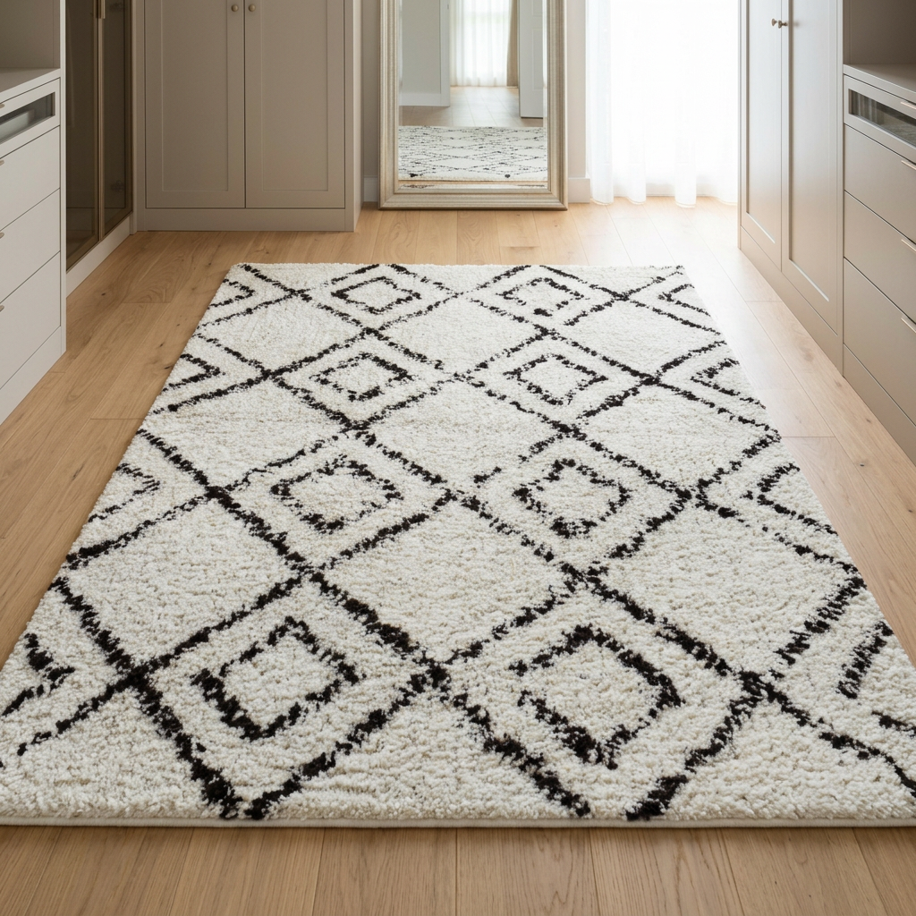 Alfombra IC8703 en un vestidor elegante