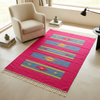 Alfombra Kilim OX1 en un rincón de lectura