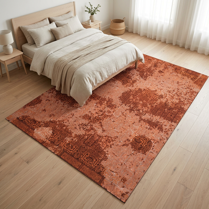 Alfombra RAC52E completamente extendida al lado de la cama