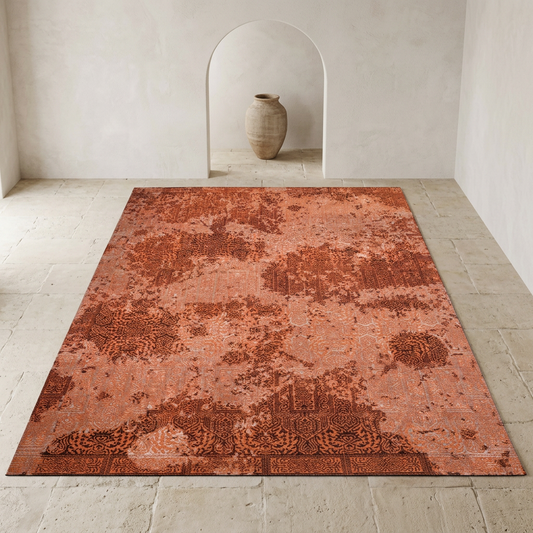 Alfombra RAC52E de gran formato en una galería mediterránea