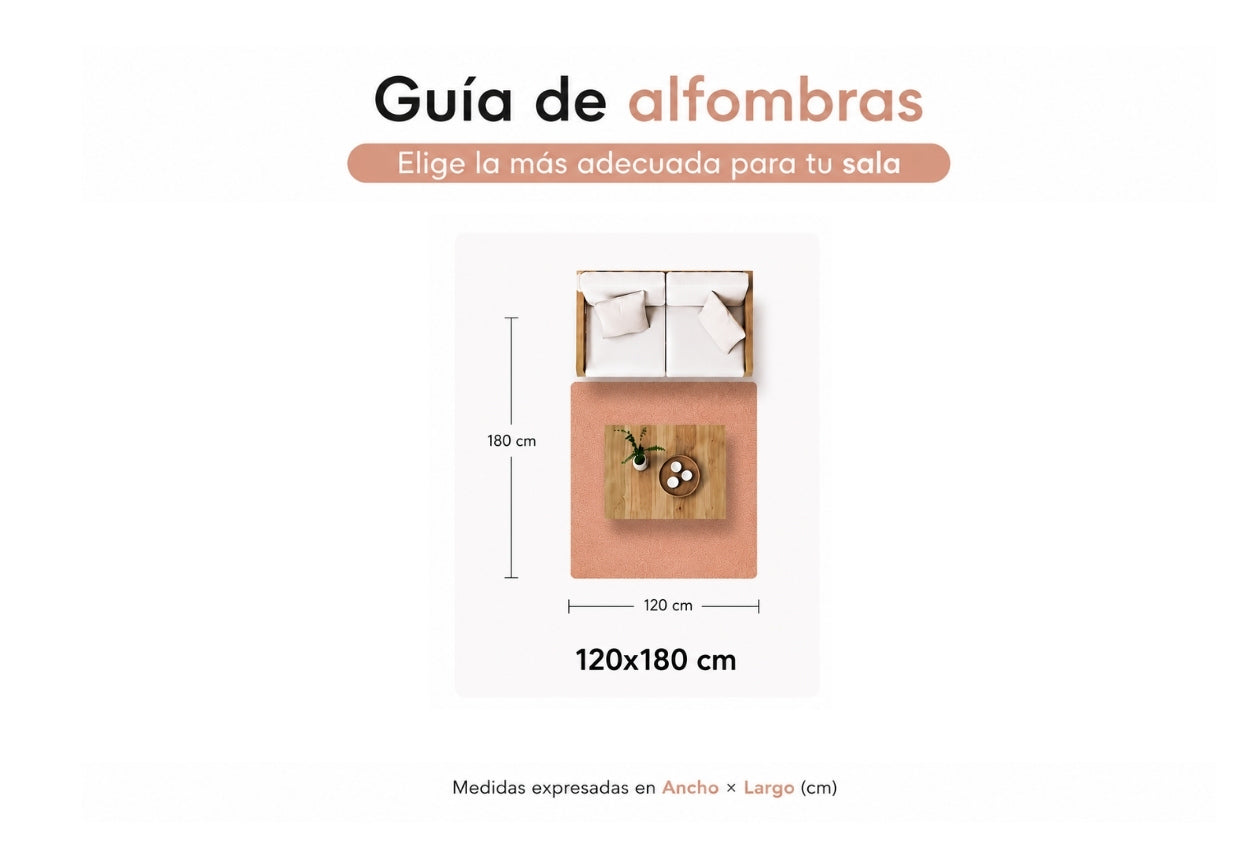 Alfombra de Yute y Algodón a Cuadros – Borde Acabado