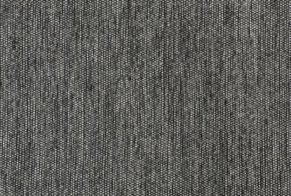 Alfombra de Algodón Gris con Borde Negro