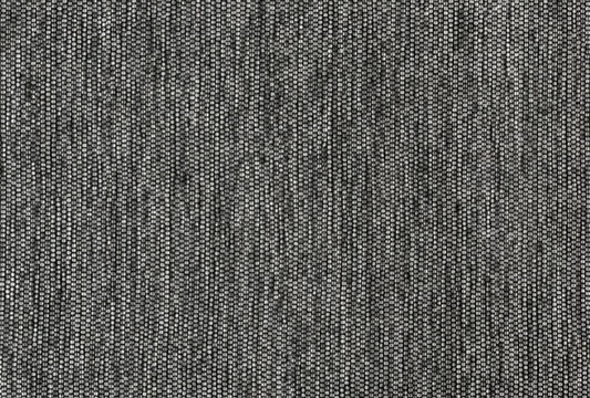 Alfombra de Algodón Gris con Borde Negro