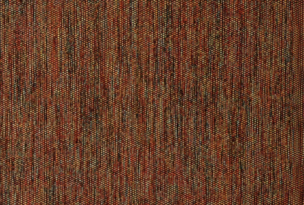 Alfombra de Algodón Multicolor con Borde Negro