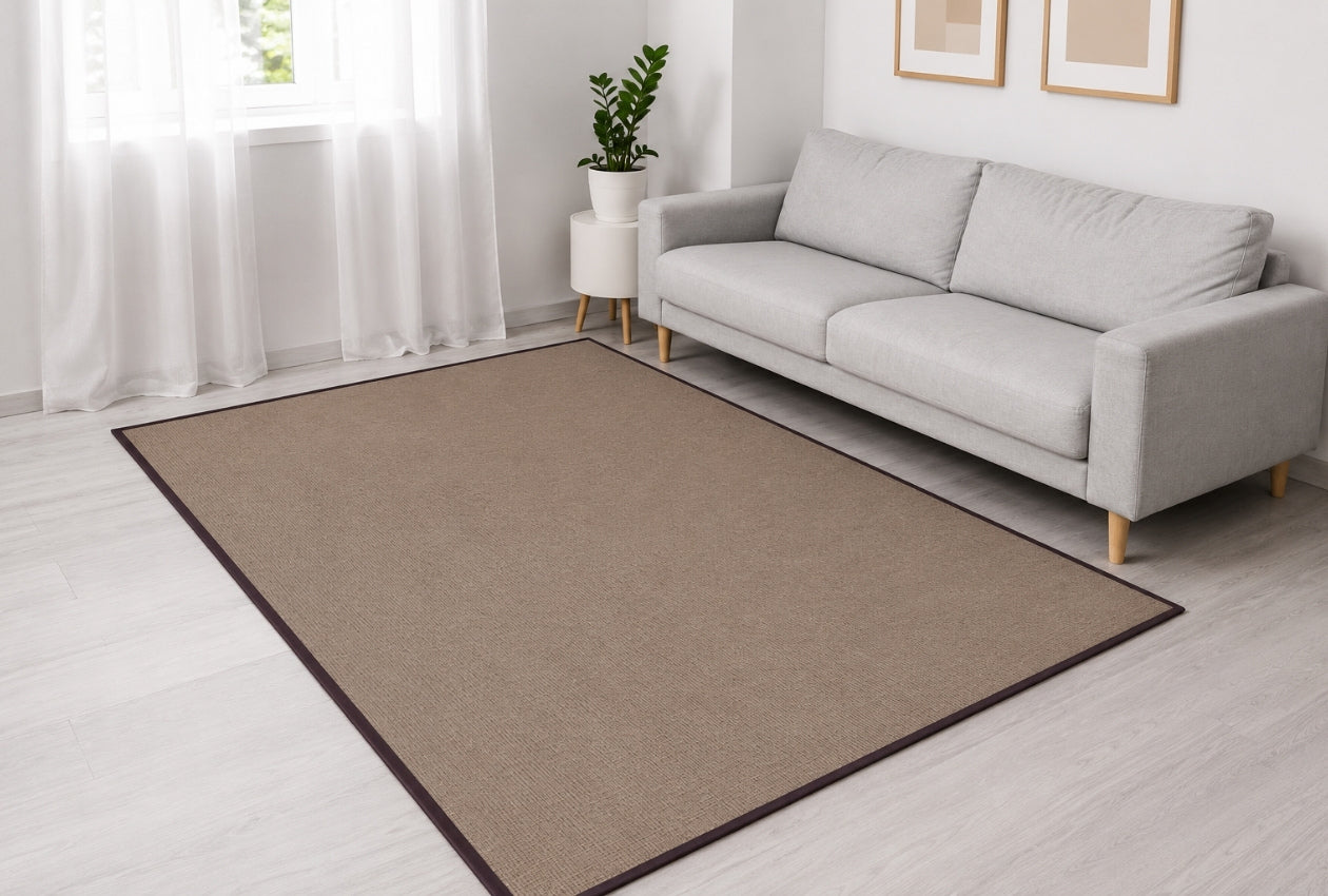 Alfombra de Yute – Borde Marrón