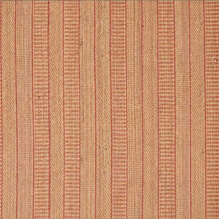 Alfombra de yute y algodón IC15112 en tonos natural y naranja