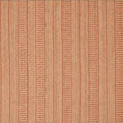 Alfombra de yute y algodón IC15112 en tonos natural y naranja