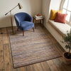 Alfombra Chindi Estampada con Borde IC14017 Marrones/Beige