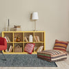 Solid Chindi Rug with Border IC14468 Blue