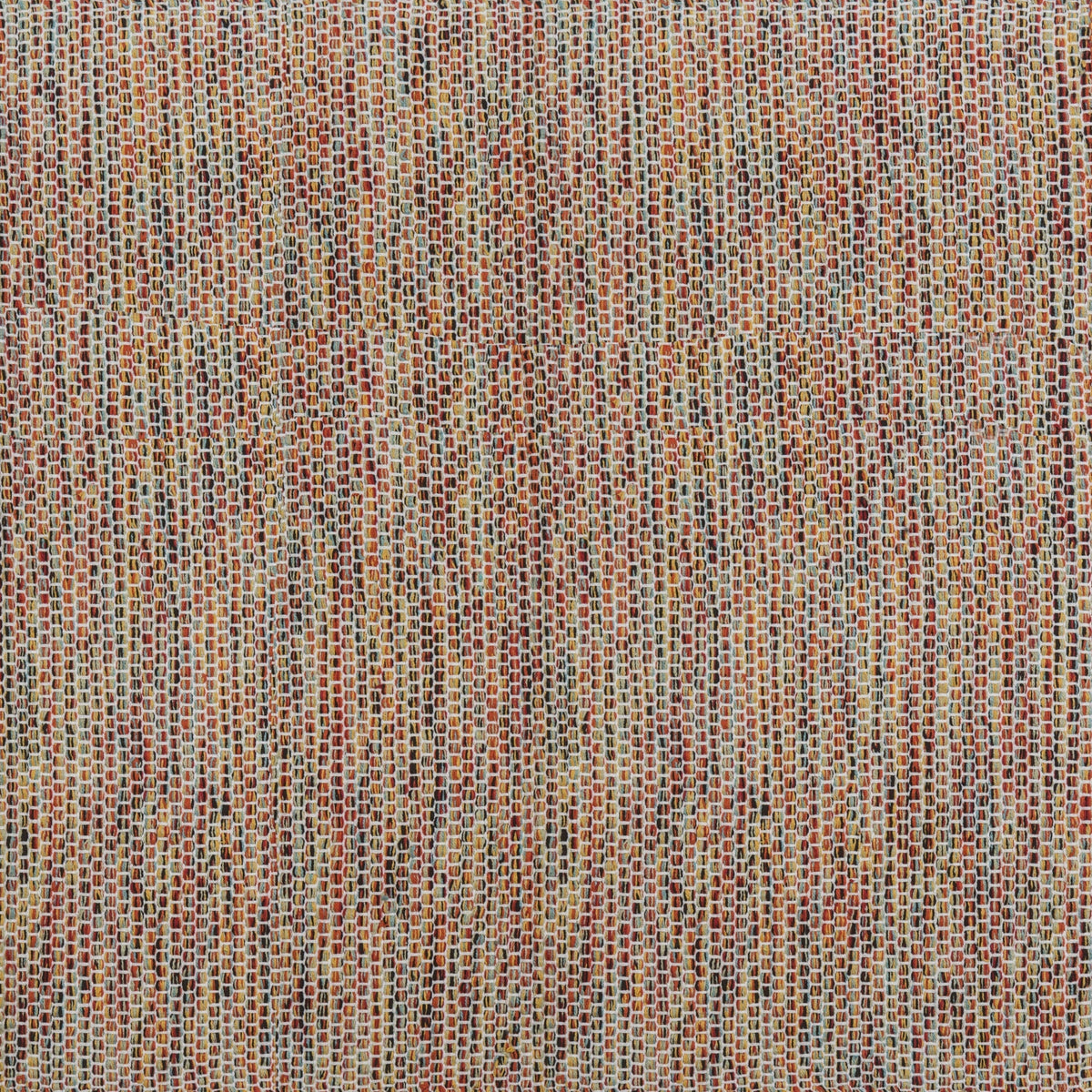 Alfombra IC15672 multicolor con borde naranja