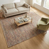 Cotton Rug with Orange Border IC15672 Multicolor