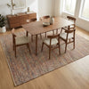 Cotton Rug with Orange Border IC15672 Multicolor