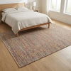 Cotton Rug with Orange Border IC15672 Multicolor