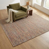 Cotton Rug with Orange Border IC15672 Multicolor