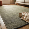 Alfombra de Algodón con Borde Negro IC15353 Verde