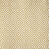 Alfombra de Algodón con Patrón de Diamante Borde Acabado IC14648 Amarillo/Dorado
