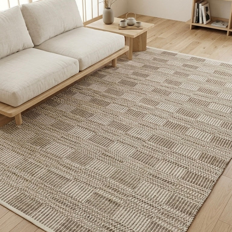 Alfombra de Pasto Marino Borde Acabado IC18404 Natural