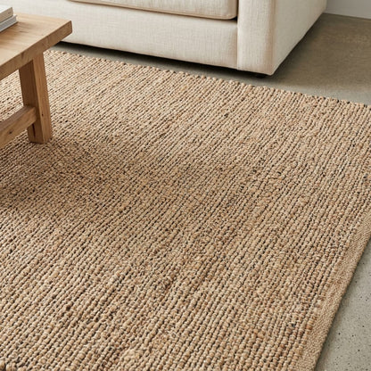 Jute and Cotton Rug with Fringe IC15187T Gray/Silver