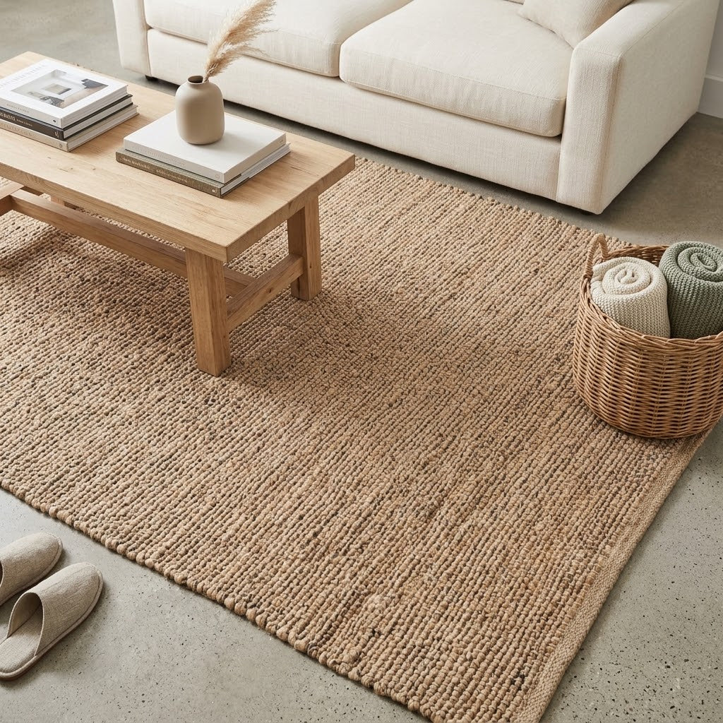 Jute and Cotton Rug with Fringe IC15187T Gray/Silver