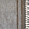 Alfombra Dhurrie de Algodón Con Borde y Flecos IC17686 Crema/Marfil