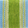 Alfombra kilim de algodón IC14489 verde