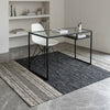 Alfombra Kilim de Algodón Borde Acabado IC14491 Grises/Plateado