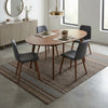 Cotton Kilim Rug Finished Edge IC14492 Brown/Beige