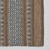 Cotton Kilim Rug Finished Edge IC14492 Brown/Beige