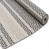 Alfombra Kilim de Algodón Borde Acabado IC15033 Grises/Plateado