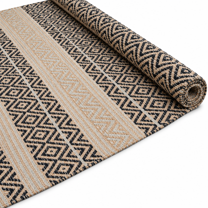Alfombra Kilim de Algodón Borde Acabado IC15034 Azul