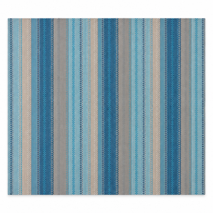 Alfombra Kilim de Algodón Con Base Antideslizante IC13516 Azul