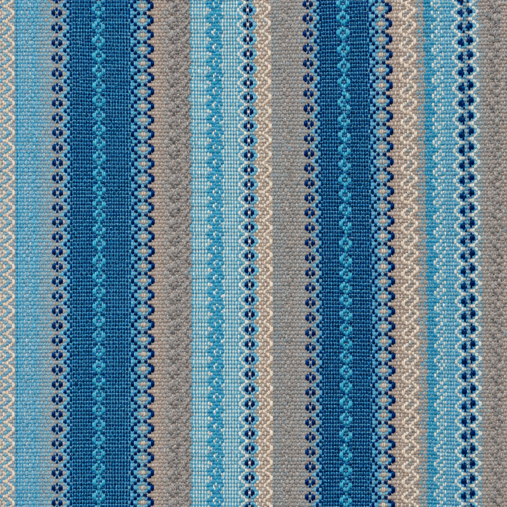Alfombra Kilim de Algodón Con Base Antideslizante IC13516 Azul
