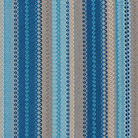 Alfombra Kilim de Algodón Con Base Antideslizante IC13516 Azul
