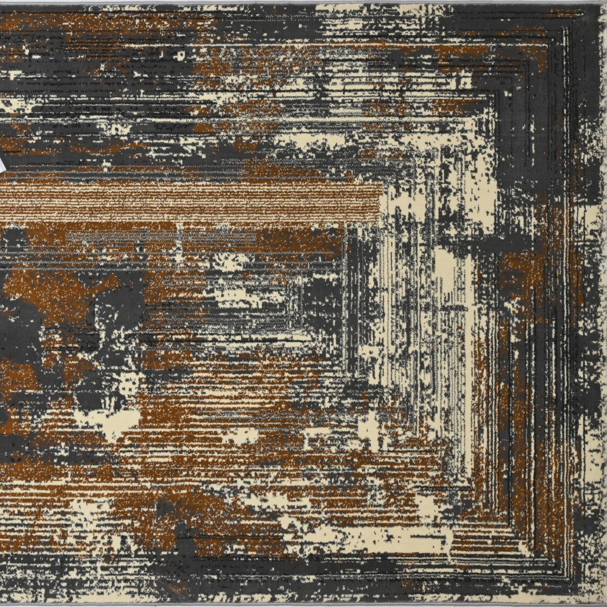 Alfombra moderna SAS16 beige y gris