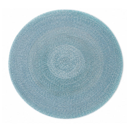 IC16120 Blue Round Cotton Rug