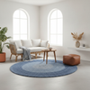 Vista amplia de una sala de estilo mediterráneo