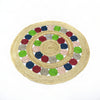 Alfombra redonda de yute trenzado IC13330 natural 120 cm