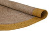 Braided Jute Round Rug with Border IC17998 Natural