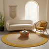 Vista amplia de una sala de estilo bohemio