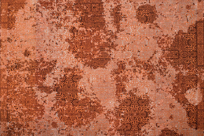 Alfombra jacquard RAC52E roja tejida a mano, vista 2