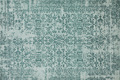 RAC7C Blue Jacquard Woven Rug
