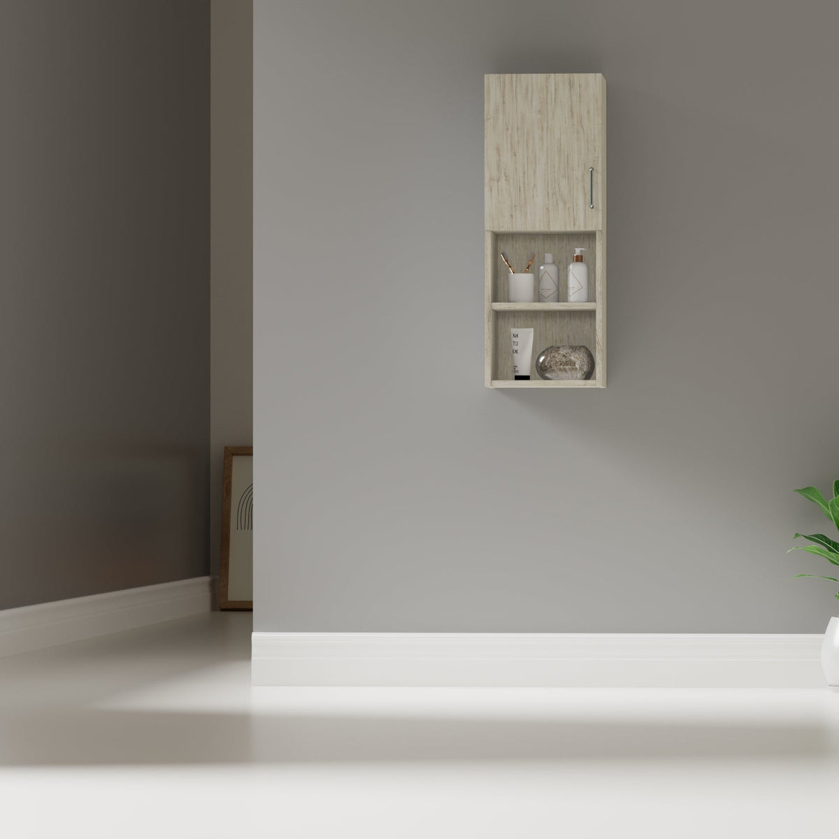 Almacenamiento auxiliar para baño MYSRTA0114626 Pino Stobus - vista frontal en ambiente