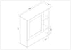 Gabinete de medicina para baño MYSRTA0514626 - dimensiones del producto