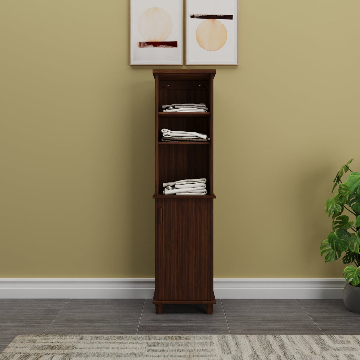 Gabinete multiusos para ropa de cama MYSRTA0816010 Marrón Medio