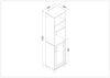 Gabinete multiusos para ropa de cama - dimensiones del producto