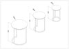 Mesa de Centro Anidable Juego de 3 MYSRTA1440475 Blanco Ibiza